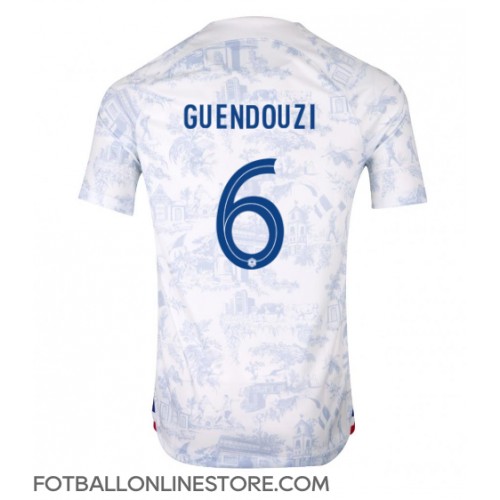Billige Frankrike Matteo Guendouzi #6 Bortetrøye VM 2022 Kortermet